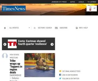 Timesnews.net(Local news weather and sports coverage for kingsport tennessee and the tri) Screenshot