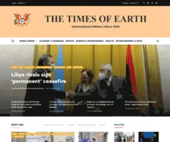 Timesofearth.com(The Times Of Earth) Screenshot