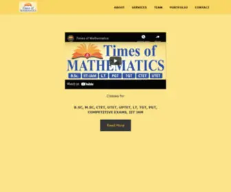 Timesofmaths.com(Times Of Mathematics) Screenshot