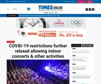 Timesonline.lk(Time Online) Screenshot