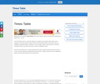 Timestable.net(Times Table) Screenshot