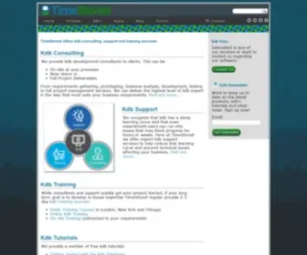 Timestored.com(Kdb Training) Screenshot
