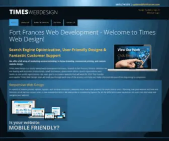 Timeswebdesign.com(Fort Frances Web Development) Screenshot
