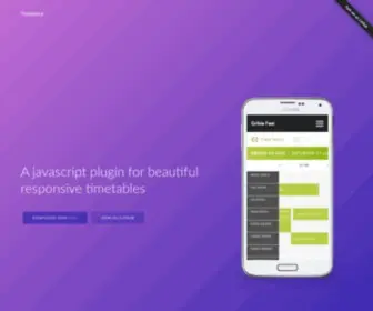 Timetablejs.org(Beautiful responsive timetables) Screenshot