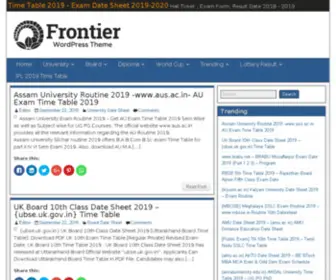 Timetableresult2019.co.in(Timetableresult 2019) Screenshot
