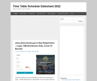 Timetableschedule.co.in(Time Table Schedule DatesheetBoard) Screenshot