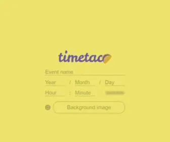 Timetaco.com(Countdown timer with embed and push notifications) Screenshot