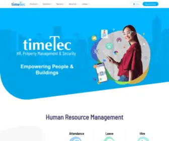 Timetec.com.my(Empowering People and Buildings) Screenshot