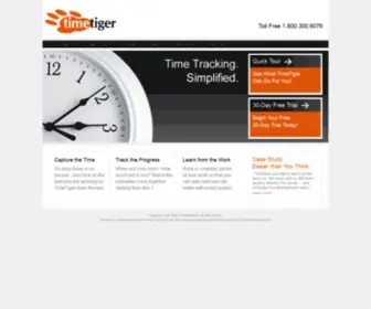 Timetiger.com(TimeTiger) Screenshot