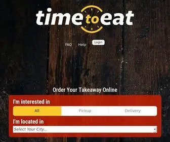 Timetoeat.com.mt(Order your take away online from hundreds of local restaurants) Screenshot