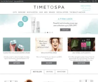 Timetospa.com(Luxury skincare) Screenshot