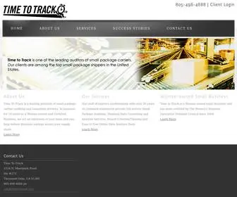 Timetotrack.com(Small Package Auditing and Consulting Services) Screenshot
