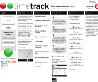 Timetrack.eu(Start tracking time with our application for desktop and mobile usage. Timetrack) Screenshot