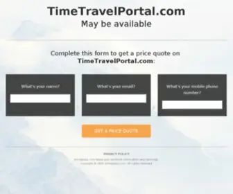 Timetravelportal.com(TimeTravelPortal) Screenshot