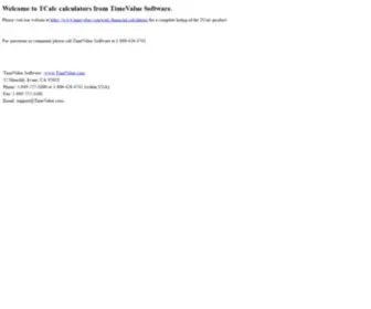 Timevaluecalculators.com(TimeValue Calculators) Screenshot