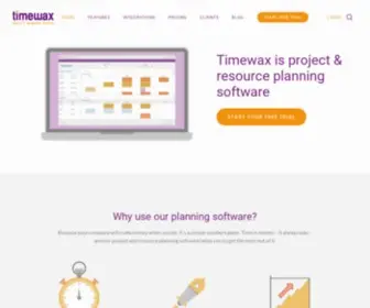 Timewax.com(Project Management & Resource Planning Software) Screenshot