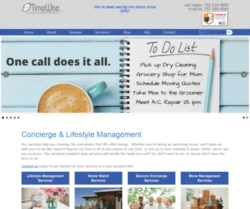 Timewiseconcierge.com(TimeWise Concierge & Lifestyle Management) Screenshot