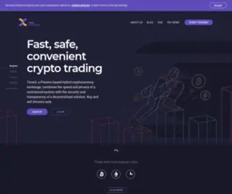 Timex.io(Cryptocurrency Exchange) Screenshot