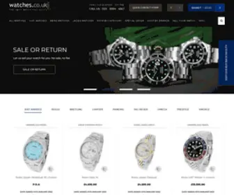 Timezone.co.uk(Buy & Sell Luxury Designer Watches) Screenshot