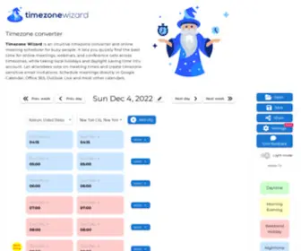 Timezonewizard.com(TimezoneWizard) Screenshot