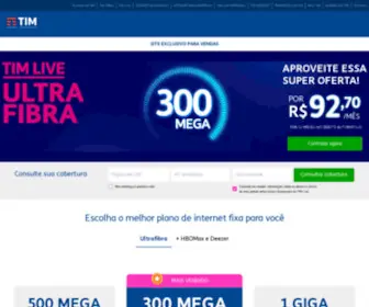 Timfibra.com.br(Contrate os Planos TIM Live que agora é TIM Ultrafibra) Screenshot