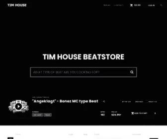 Timhousemusic.com(Tim House Beatstore) Screenshot
