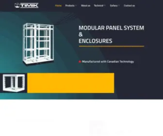 Timikenclosures.com(TIMIK Modular Panel System) Screenshot