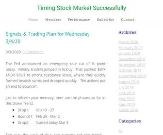 Timingstockmarket.com(Timing Stock Market Successfully) Screenshot