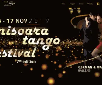 Timisoaratangofestival.com(Timisoara Tango Festival) Screenshot