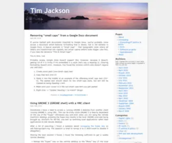 Timj.co.uk(Tim Jackson) Screenshot