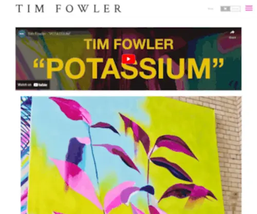 TimjFowler.co.uk(Collection of Artist Work) Screenshot