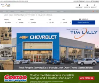 Timlally.com(Tim Lally Chevrolet) Screenshot