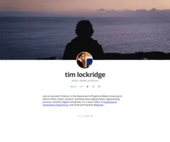 Timlockridge.com(Homepage of Dr. Timothy Lockridge) Screenshot