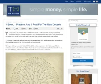 Timmaurer.com(Personal finance is more personal than it is finance) Screenshot