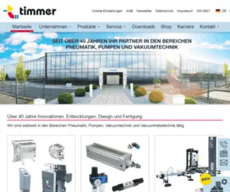 Timmer-Pneumatik.de(Zubehör für pneumatische Systeme) Screenshot