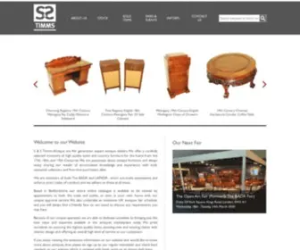 Timmsantiques.com(S&S Timms Antiques) Screenshot