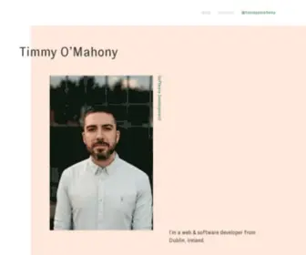 Timmyomahony.com(Timmy O'Mahony) Screenshot