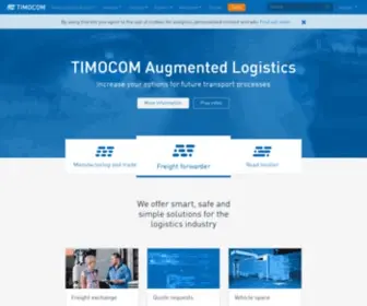 Timocom.co.uk(Freight exchange) Screenshot