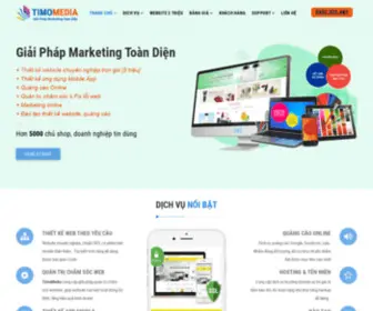 Timomedia.com(Dich vụ thiết kế website bán hàng chuyên nghiệp) Screenshot