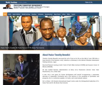 Timothybenedict.com.ng(Pastor Timothy Benedict's Website) Screenshot