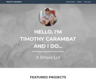 Timothycarambat.com(Timothy Carambat) Screenshot