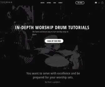 Timothycincala.com(The fastest and easiest way to learn worship songs on drums) Screenshot