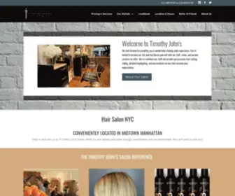 Timothyjohnsalon.com(Hair Salon NYC) Screenshot