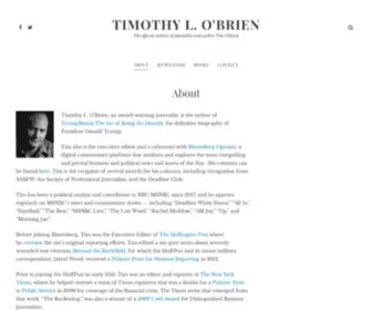 Timothylobrien.com(The official website of journalist and author Tim O'Brien) Screenshot