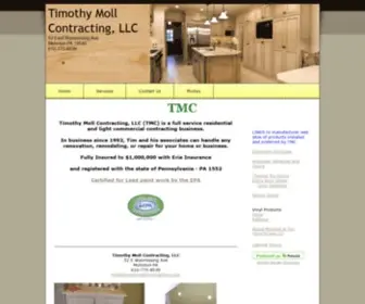 Timothymollcontracting.com(Timothy Moll Contracting) Screenshot