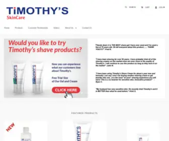 Timothysskincare.com(Timothy's Skincare) Screenshot