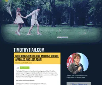 Timothytiah.com(Timothy Tiah) Screenshot