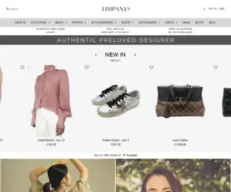 Timpanys.com(Buy & sell second hand designer clothing bags & shoes) Screenshot