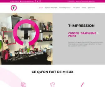 Timpression.com(T-Impression | Agence de communication Nîmes, Montpellier) Screenshot