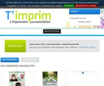 Timprim.net(Carte de visite personnalisé pas cher) Screenshot